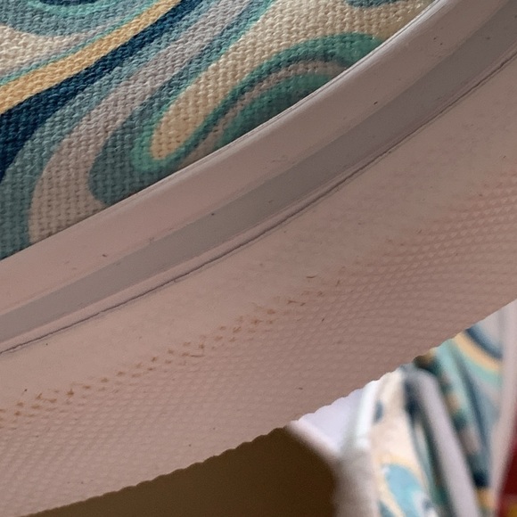 New Never Worn Classic VANS Classic Slip-O Swirl Turquoise Size Men 6.5/ Women 8 - Picture 8 of 10